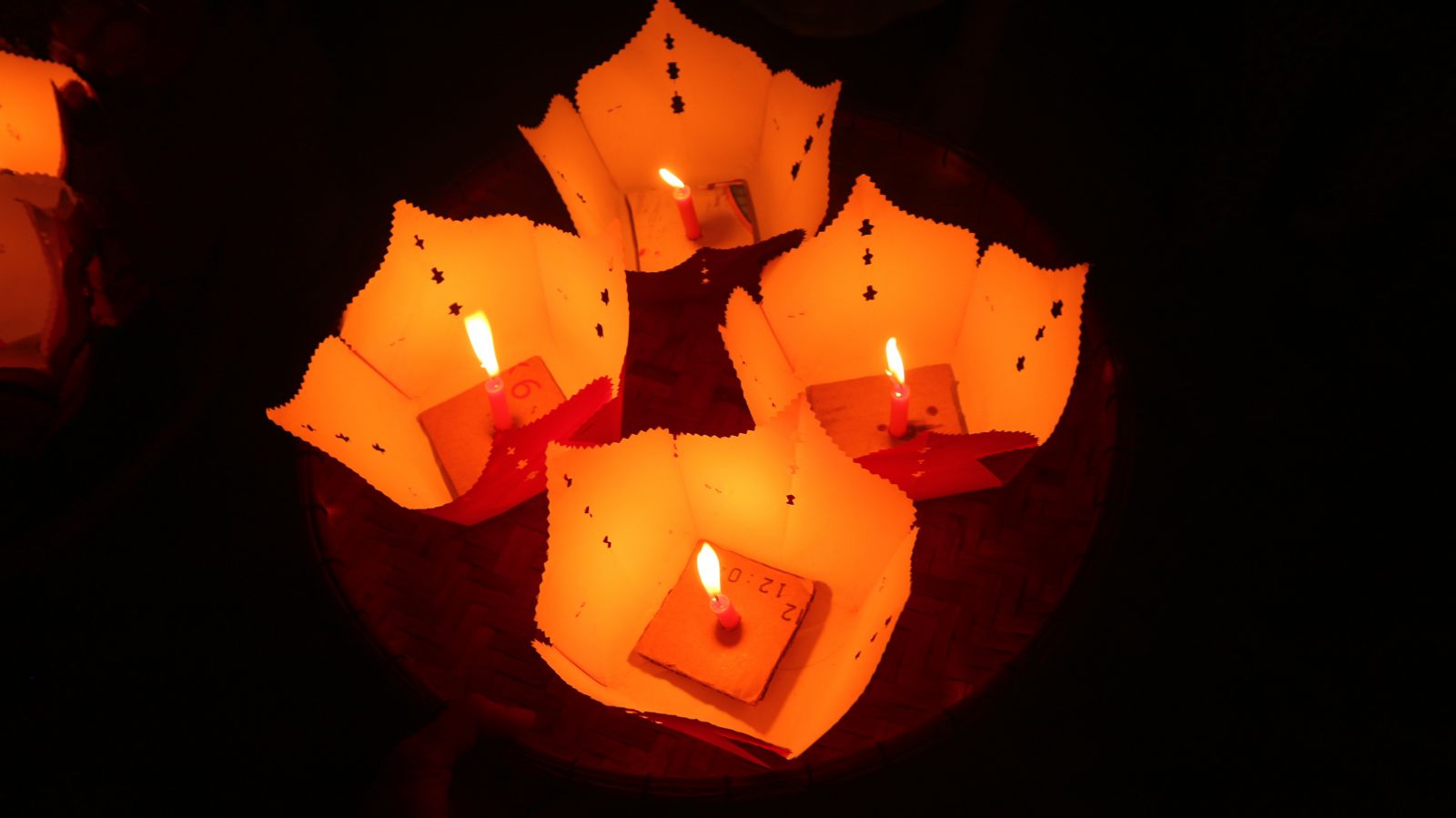 Candles on Thu Bon River, Hoi An