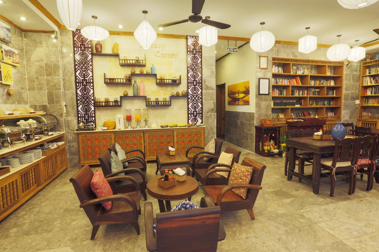 Reading Corner at Vinh Hung Library Hotel, Hoi An