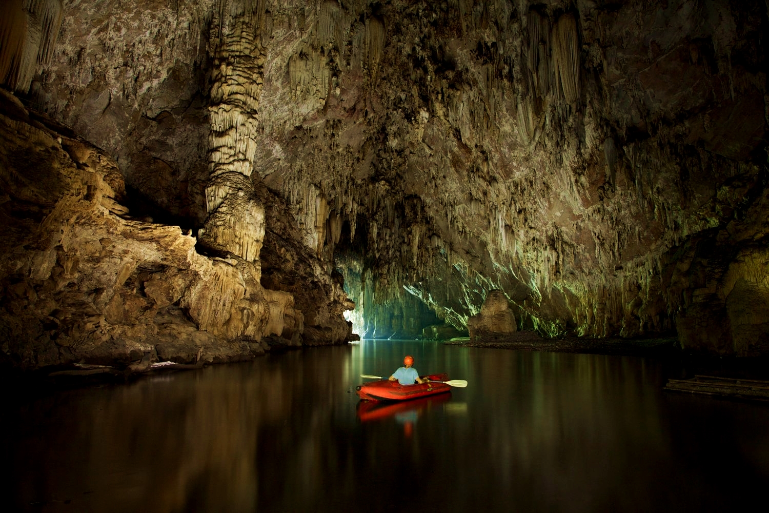 Kayaking into Phong Nha Cave